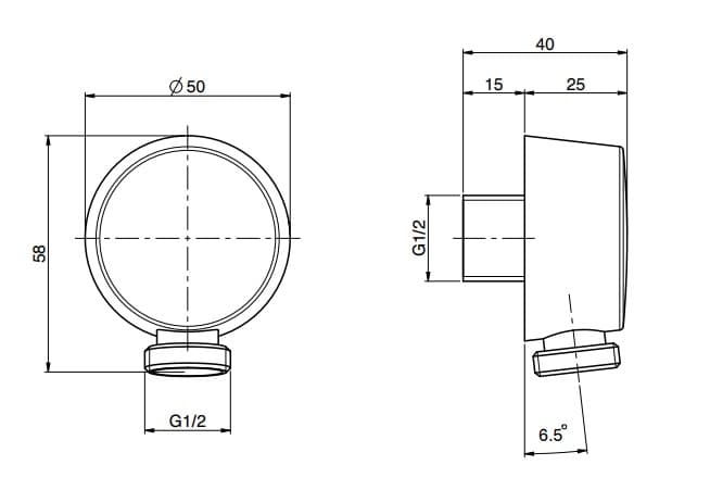 ЧертежHansgrohe Fixfit Porter S (26487000)
