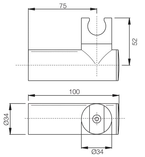 ЧертежHansgrohe Fixfit Porter S (26487000)