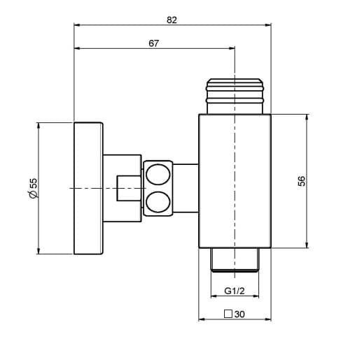 ЧертежHansgrohe Fixfit Porter S (26487000)