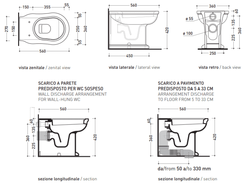 ЧертежVilleroy&Boch Omnia Architectura (5684H101)