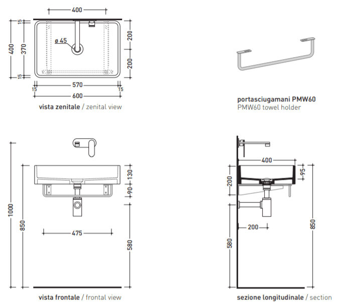 ЧертежHansgrohe Logis Classic (41616000)