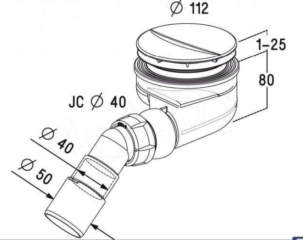 ЧертежRadaway Turboflow (TB90P)