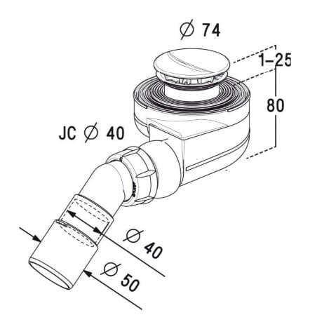 ЧертежRadaway Turboflow (TB90P)