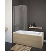 Стационарная шторка для ванны Radaway Torrenta PNJ 80L (201101-101NL) Torrenta Стационарные 