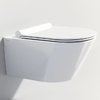 Подвесной безободковый унитаз с крышкой Catalano Zero NewFlush (1VS55NR00+5SCSTP000+5KFST00) Подвесные 