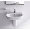 Керамічна раковина 55 см Duravit D-Code (2310550000) На напівп'єдестал, На п'єдестал, Підвісні 