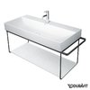 Консоль металлическая подвесная 106,5 см Duravit DuraSquare, черный матовый (0031044600) Duravit Консоль