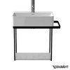 Консоль металлическая подвесная 51,6 см Duravit DuraSquare, черный матовый (0031104600) Duravit Консоль