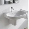 Керамическая раковина 70 см Duravit Bathroom Foster (0419700000) На полупьедестал, На пьедестал, Подвесные Овальные