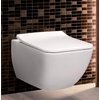 Унітаз підвісний безободковий Villeroy&amp;Boch Venticello DirectFlush з кришкою Slim (4611RS01) Підвісні 