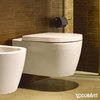 Подвесной безободковый унитаз с крышкой Duravit Rimless ME by Starck (45290900A1) Подвесные 