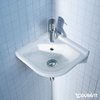 Керамическая раковина 43 см Duravit Starck 3 (0752440000) Подвесные Полукруглые, Угловые симметричные
