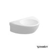 Керамическая раковина 38 см Duravit Starck 2 (0761380000) На полупьедестал, Подвесные Полукруглые