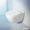 Підвісний безободковий унітаз з кришкою Duravit Rimless Starck 3 (45270900A1) Підвісні 