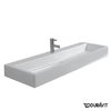 Керамическая раковина 120 см Duravit Vero, белая (0454120041) На консоль, На столешницу, На тумбу Прямоугольные