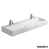 Керамическая раковина 120 см Duravit Vero, белая (0454120072) На столешницу, На тумбу Прямоугольные