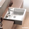 Керамическая раковина 55 см Duravit Vero (0314550000) Полувстраиваемые Прямоугольные