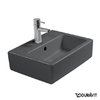 Керамічна раковина 45 см Duravit Vero, чорна (0704450800) Підвісні 