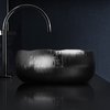 Керамічна раковина Glass Design Mode Lux, gunmetal / dark inox (MODE40GMDI) На стільницю 