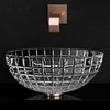 Кришталева раковина Glass Design Luxor Round (LUXORROT01F4) На стільницю 