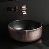 Керамічна раковина Glass Design Mode Lux, gunmetal / bronze (MODE40GMSL) На стільницю 