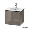 Тумба подвесная 50х42,6 Duravit Delos, фланелево-серый глянцевый (DL623008989) Duravit Тумбы