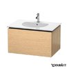 Тумба подвесная 80х54,1 Duravit Delos, дуб брашированный (DL623201212) Duravit Тумбы
