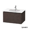 Тумба підвісна 80х54, 1 Duravit Delos, дуб темний брашірованний (DL623207272) Duravit Тумби