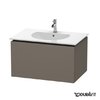 Тумба підвісна 80х54, 1 Duravit Delos, фланелево-сірий шовковисто-матовий (DL623209090) Duravit Тумби