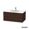 Тумба подвесная 100х54,1 Duravit Delos, орех брашированный (DL623306969) Duravit Тумбы