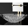 Кришталева раковина Glass Design Ice Oval (ICEOVT01F4) На стільницю 