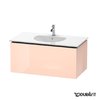 Тумба підвісна 100х54, 1 Duravit Delos, абрикосовий перли глянцевий (DL623301010) Duravit Тумби