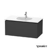 Тумба подвесная 100х54,1 Duravit Delos, графит матовый (DL623304949) Duravit Тумбы