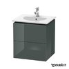Тумба підвісна 50х42, 6 Duravit Delos, доломітово-сірий глянцевий (DL633003838) Duravit Тумби