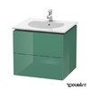 Тумба підвісна 60х51, 6 Duravit Delos, нефрит глянцевий (DL633100303) Duravit Тумби