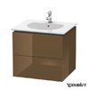 Тумба подвесная 60х51,6 Duravit Delos, оливково-коричневый глянцевый (DL633106161) Duravit Тумбы