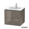 Тумба подвесная 60х51,6 Duravit Delos, фланелево-серый глянцевый (DL633108989) Duravit Тумбы