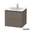 Тумба підвісна 60х51, 6 Duravit Delos, фланелево-сірий шовковисто-матовий (DL633109090) Duravit Тумби