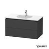 Тумба подвесная 100х54,1 Duravit Delos, графит матовый (DL633304949) Duravit Тумбы