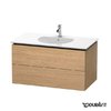 Тумба подвесная 100х54,1 Duravit Delos, дуб европейский (DL633305252) Duravit Тумбы