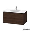Тумба подвесная 100х54,1 Duravit Delos, орех брашированный (DL633306969) Duravit Тумбы