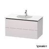 Тумба подвесная 100х54,1 Duravit Delos, белая сирень шелковисто-матовый (DL633308787) Duravit Тумбы