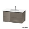 Тумба подвесная 100х54,1 Duravit Delos, фланелево-серый глянцевый (DL633308989) Duravit Тумбы