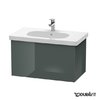 Тумба подвесная 80х46 Duravit Delos, доломитово-серый глянцевый (DL623503838) Duravit Тумбы