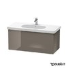 Тумба підвісна 100х46 Duravit Delos, фланелево-сірий глянцевий (DL623608989) Duravit Тумби