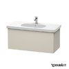Тумба подвесная 100х46 Duravit Delos, серо-коричневый (DL623609191) Duravit Тумбы