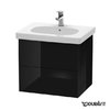 Тумба підвісна 60х46 Duravit Delos, чорний глянцевий (DL633404040) Duravit Тумби