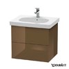 Тумба подвесная 60х46 Duravit Delos, оливково-коричневый глянцевый (DL633406161) Duravit Тумбы