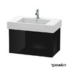 Тумба підвісна 80х47 Duravit Delos, чорний глянцевий (DL622004040) Duravit Тумби