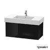 Тумба підвісна 100х47 Duravit Delos, чорний глянцевий (DL622104040) Duravit Тумби